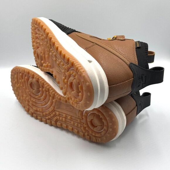 Nike Duckboot Ale Brown Black Gold Tone Duck Boot Boots - Picture 7 of 10